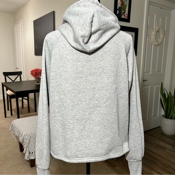 BEBE SPORT Sequin Stripe Sparkly Hoodie Heather Sz L - Picture 4 of 16